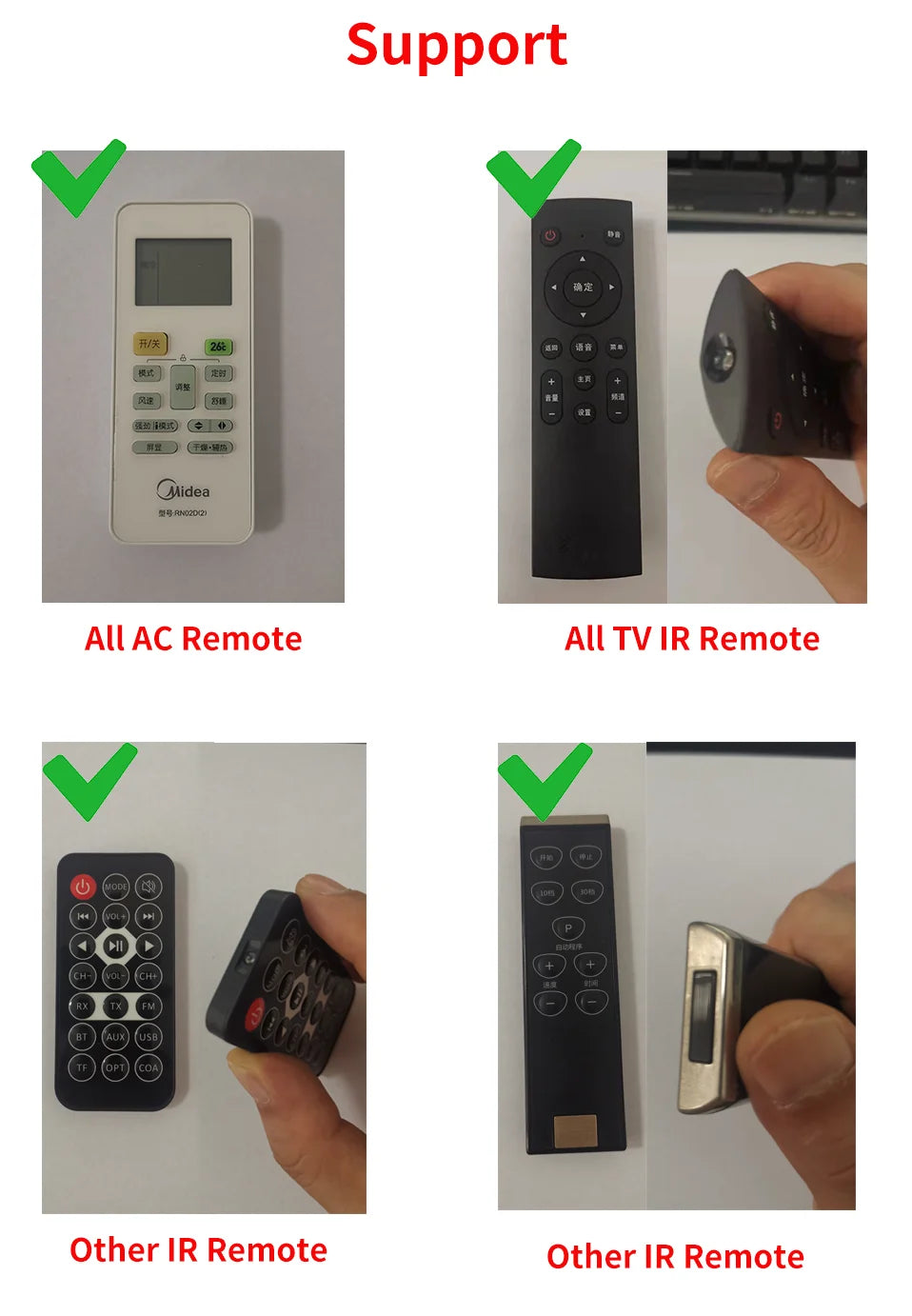 Tuya WiFi IR Remote Control With Multi-mode Gateway Zigbee Hub for Smart Home via APP Smart Life Work with Google Home Alexa