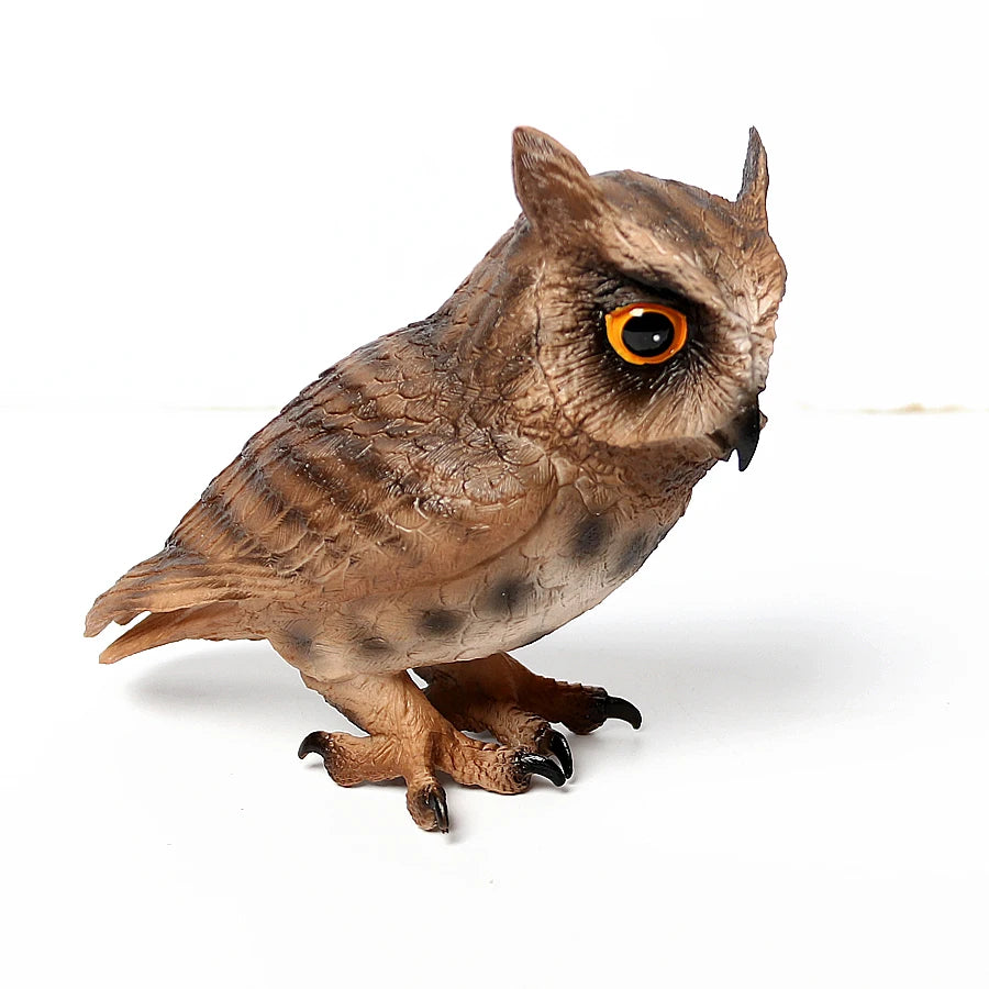 Simulated Bald Eagle Owl pelican Parrot Swan Birds Hand Painted Model Toy Figurine for Kids' Collection Science Educational Toys