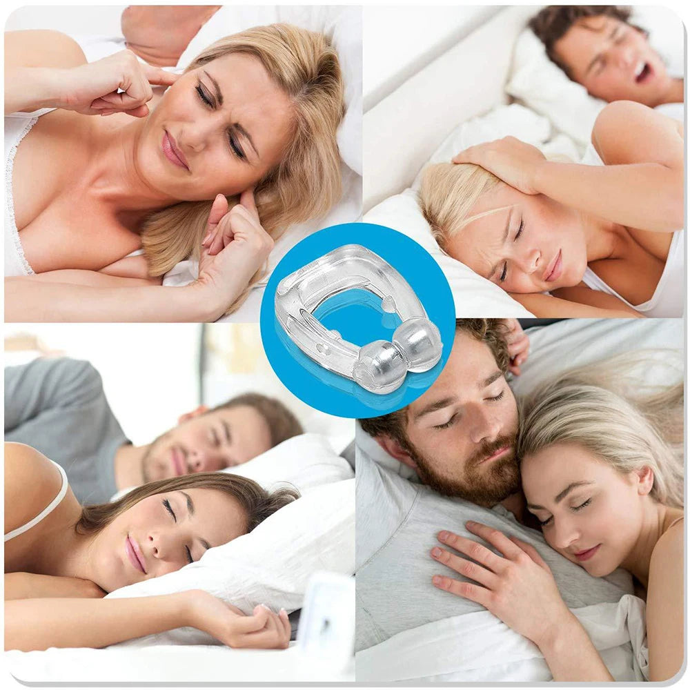 Anti Snoring Device Nose Clip vent blocker Silicone Snore Stop ring silent snore sleep Aid Night Sleeping Apnea Guard Night
