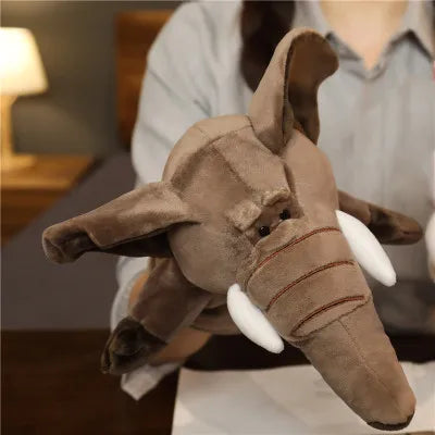 Stuffed Plush Animals Toys Hand Finger Story Puppet Kawaii Dolls Educational Baby Toys Lion Elephant Bunny Monkey Children GIft