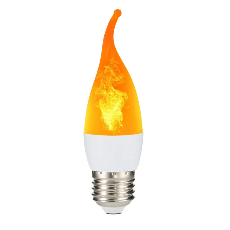 3 Modes+Gravity Sensor 9W 12W E27 E26 E14 B22 Flame Bulb 85-265V LED Flame Effect Fire Light Flickering Emulation Decor LED Lamp