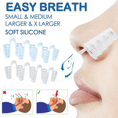 Anti Snoring Sleep Nose Clip Snore Stop Aid Nasal Dilators Device Congestion Aid No Strips Cones Sleeping Aid Device