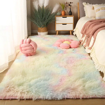 Washable Long Hair Carpet Living Room Coffee Table Fluffy Large Rugs 160x230 Girl Bedroom Thick Carpets In Door Non-slip Mats