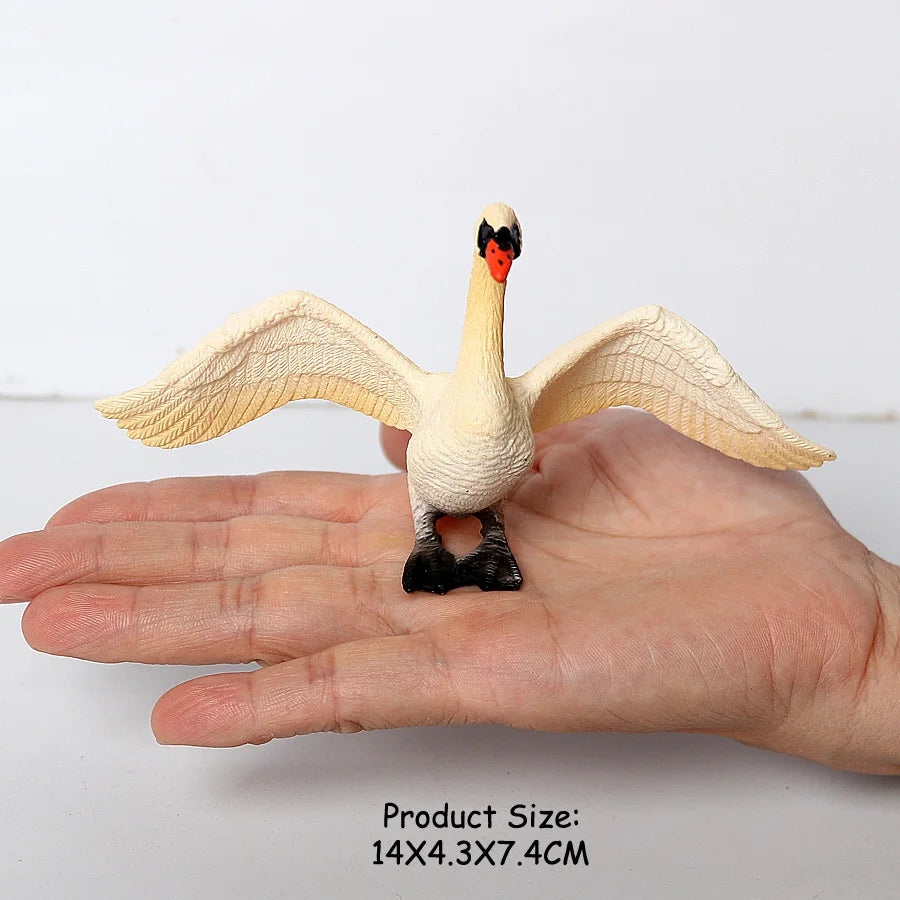 Simulated Bald Eagle Owl pelican Parrot Swan Birds Hand Painted Model Toy Figurine for Kids' Collection Science Educational Toys