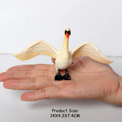 Simulated Bald Eagle Owl pelican Parrot Swan Birds Hand Painted Model Toy Figurine for Kids' Collection Science Educational Toys
