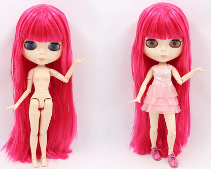 ICY DBS Blyth Doll Joint Body 30CM BJD Toy White Shiny Face and frosted Face with Extra Hands AB and Panel 1/6 DIY Fashion Doll
