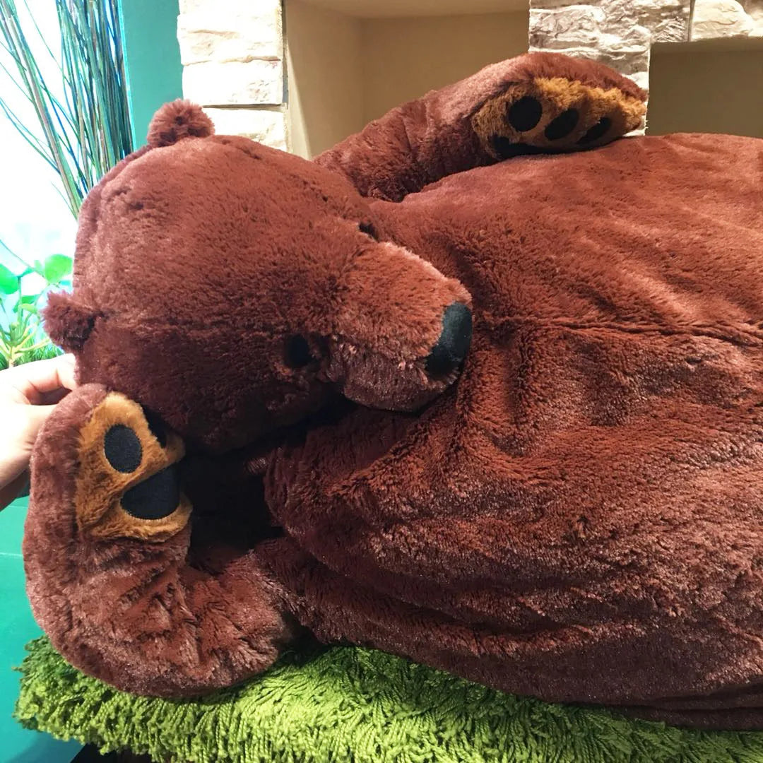 Cute Creative Giant Simulation Bear Toy Plush Stuffed Dolls Lifelike Home Sofa Decoration High Quality Kids Girls Birthday Gifts