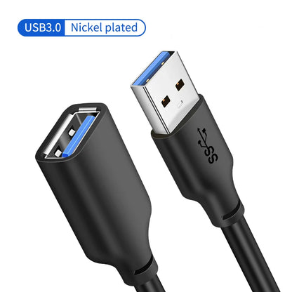CABLETIME Przedłużacz USB USB 3.0 M/F 5 Gb/s do TV Smart PS4 X box SSD Przedłużacz USB Kabel do transmisji danych C267