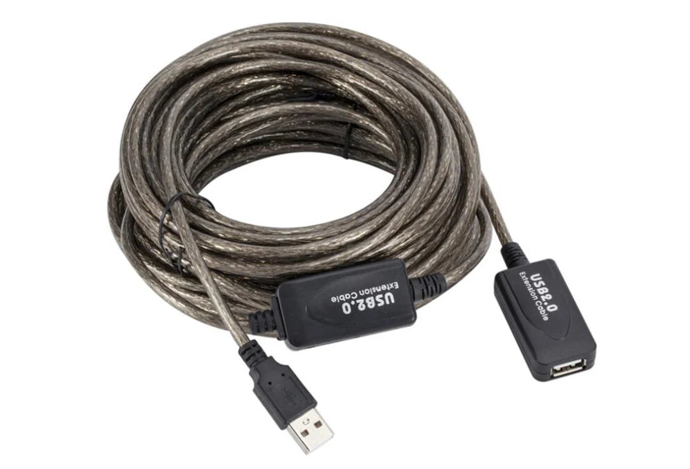 3M 5M 10M 15M 20M 25M 30M USB 2.0 Extension Cable Male to Female Active Repeater Wireless Network Card Extender USB Adapter Cord