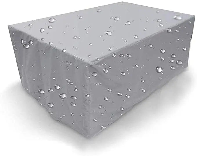 75 Sizes  Furniture Waterproof  Cover For Rattan Table Cube Chair Sofa  Rain Garden Patio Protective Cover Black and Silver