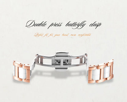 LIGE Brand SUNKTA Fashion Casual Woman Watch Ceramic Simple Bracelet Quartz Ladies Watches Date Waterproof Women's Wristwatches