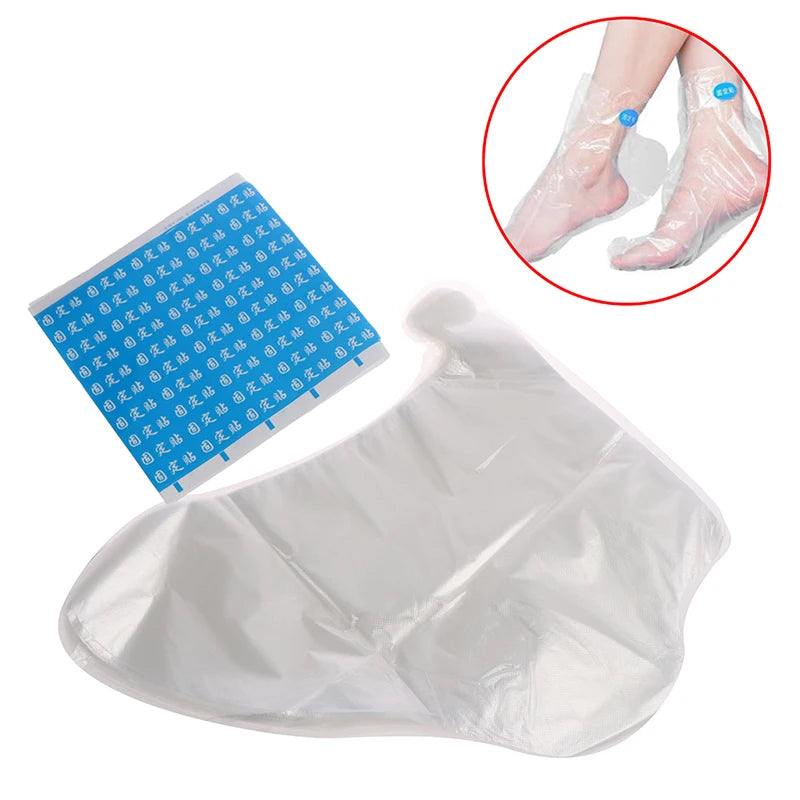 200PCS Paraffin Wax Bath Liners Plastic Hand And Foot Bags Spa Foot Hands Care Bags Plastic Socks Gloves