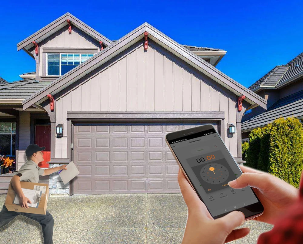 Wofea Smart WiFi Garage Door Opener Switch Controller Compatible with Alexa Echo Google Home SmartLife/Tuya APP No Hub Required