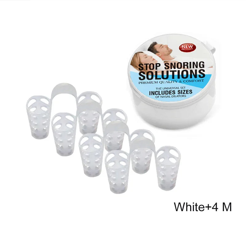 Anti Snoring Sleep Nose Clip Snore Stop Aid Nasal Dilators Device Congestion Aid No Strips Cones Sleeping Aid Device