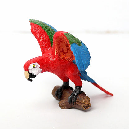 Simulated Bald Eagle Owl pelican Parrot Swan Birds Hand Painted Model Toy Figurine for Kids' Collection Science Educational Toys