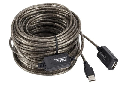 3M 5M 10M 15M 20M 25M 30M USB 2.0 Extension Cable Male to Female Active Repeater Wireless Network Card Extender USB Adapter Cord