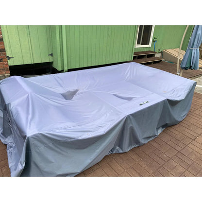 75 Sizes  Furniture Waterproof  Cover For Rattan Table Cube Chair Sofa  Rain Garden Patio Protective Cover Black and Silver