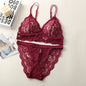 Lace Bra And Panties Set Women Push-Up Bralette Low-Rise Briefs Padded Lingerie Set Female Wireless Underwear Sexy Intimates