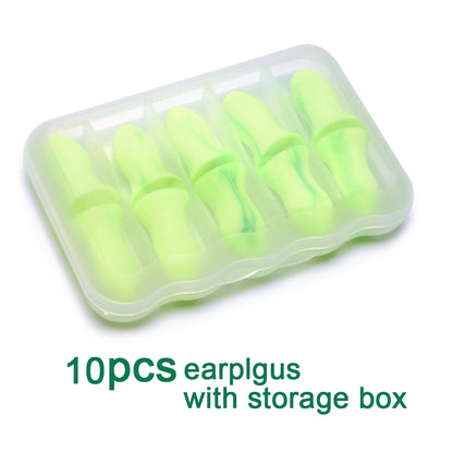 10Pcs Sleep Ear Plugs Noise Reduction Sound Insulation Earplugs Soundproof for Sleep Anti-Noise Sleeping Aid Ear Care Reusable