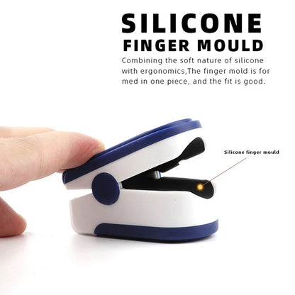 Finger Pulse Oximeter SpO2 Blood Oxygen Saturation Monitor with Rate Measurements Meter Medical Digital LED Heart Rate