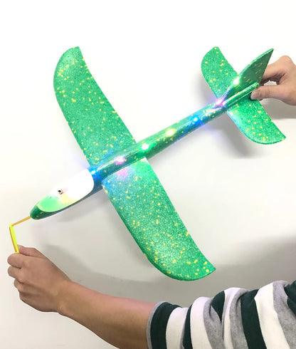 50/33CM Big Foam Plane Glider Hand Throw Airplane Light Inertial Bubble Planes Outdoor Launch Kids Toys for Children Boys Gift
