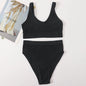Women Seamless Bra Set Sexy Lingerie Wire Free Push Up Brassiere Bralette Unlined Female Crop Top High Rise Briefs Underwear Set