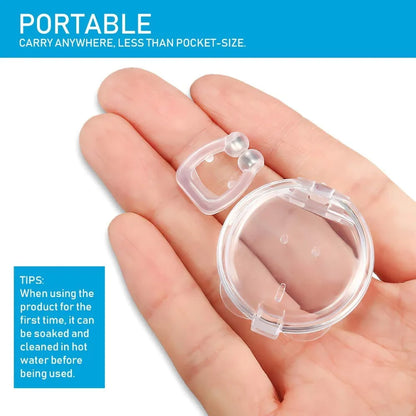 Anti Snoring Device Nose Clip vent blocker Silicone Snore Stop ring silent snore sleep Aid Night Sleeping Apnea Guard Night