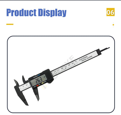 Digital Caliper Electronic Plastic Calipers Vernier Measuring Tools Carpentry Tool Ruler Large Screen Pachometer Digital Caliber