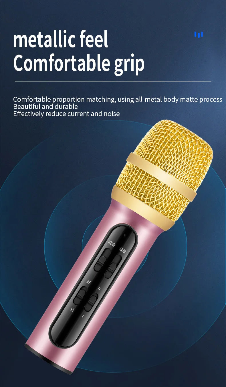 Portable Mini Wireless Condenser Mic Gadget Home Noise Reduction Microphone Integrated Audio Confere for Singing Songs