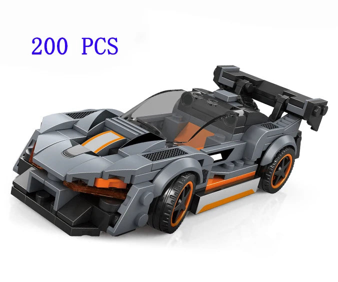 City Speed Racing Car Model Building Blocks DIY Bricks MOC Toy Classic Rally Sports Super Racer Vehicle Christmas gift technique