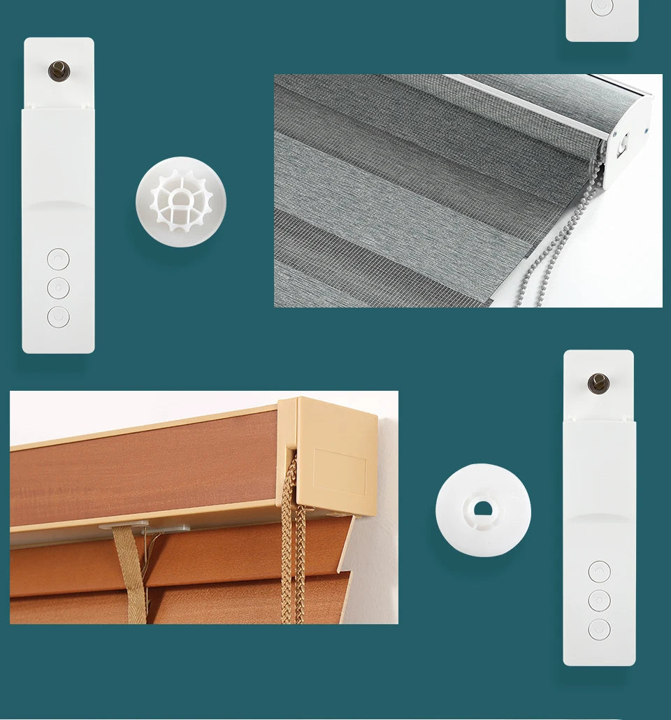 Zemismart Zigbee Smart Roller Shade Driver Electric Blinds Motor Power By Battery Works with Tuya Alexa Google Home Yandex Voice