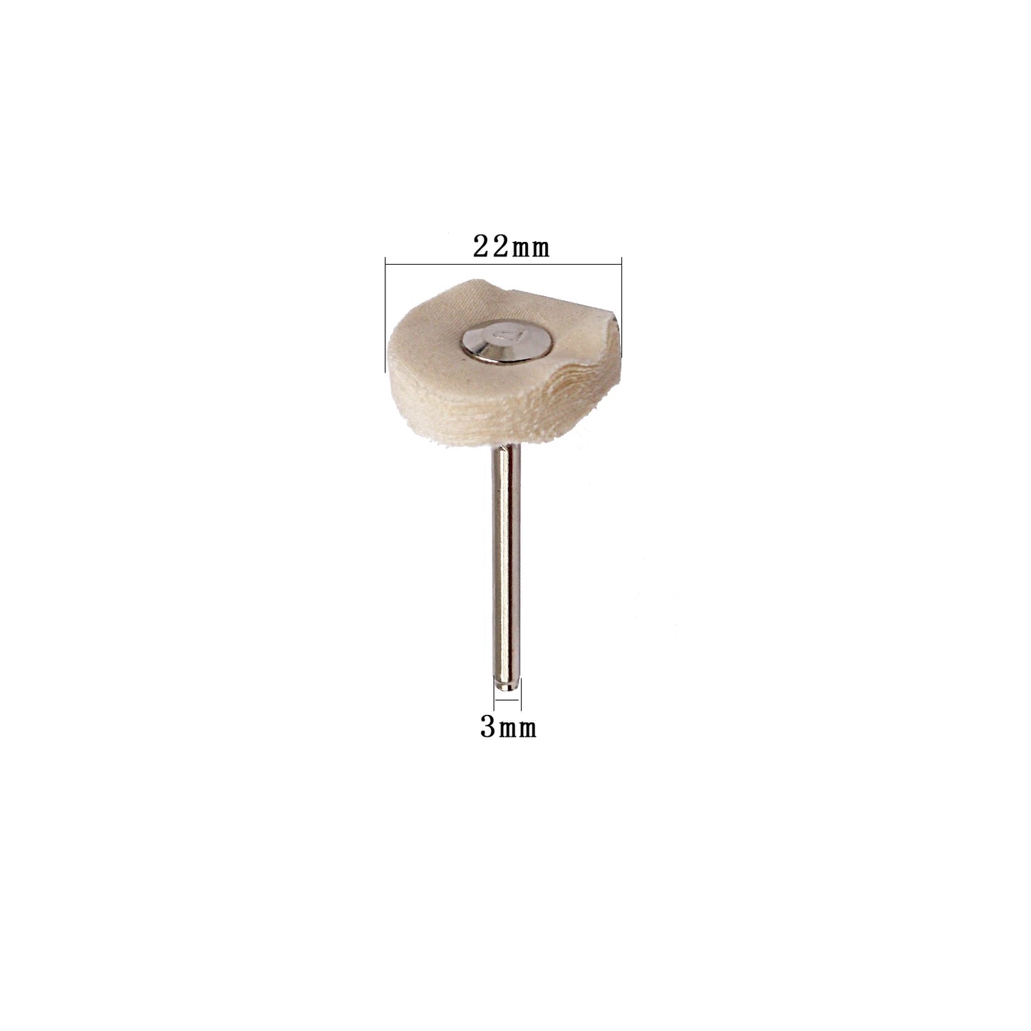 2.35/3mm Shank 40 Pieces Muslin Polishing Buffing Wheel Buffs Set Fits Dremel Rotary Tools