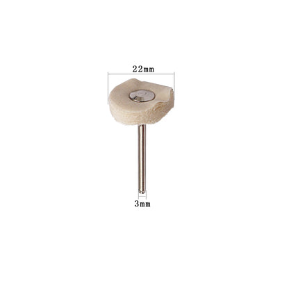 2.35/3mm Shank 40 Pieces Muslin Polishing Buffing Wheel Buffs Set Fits Dremel Rotary Tools