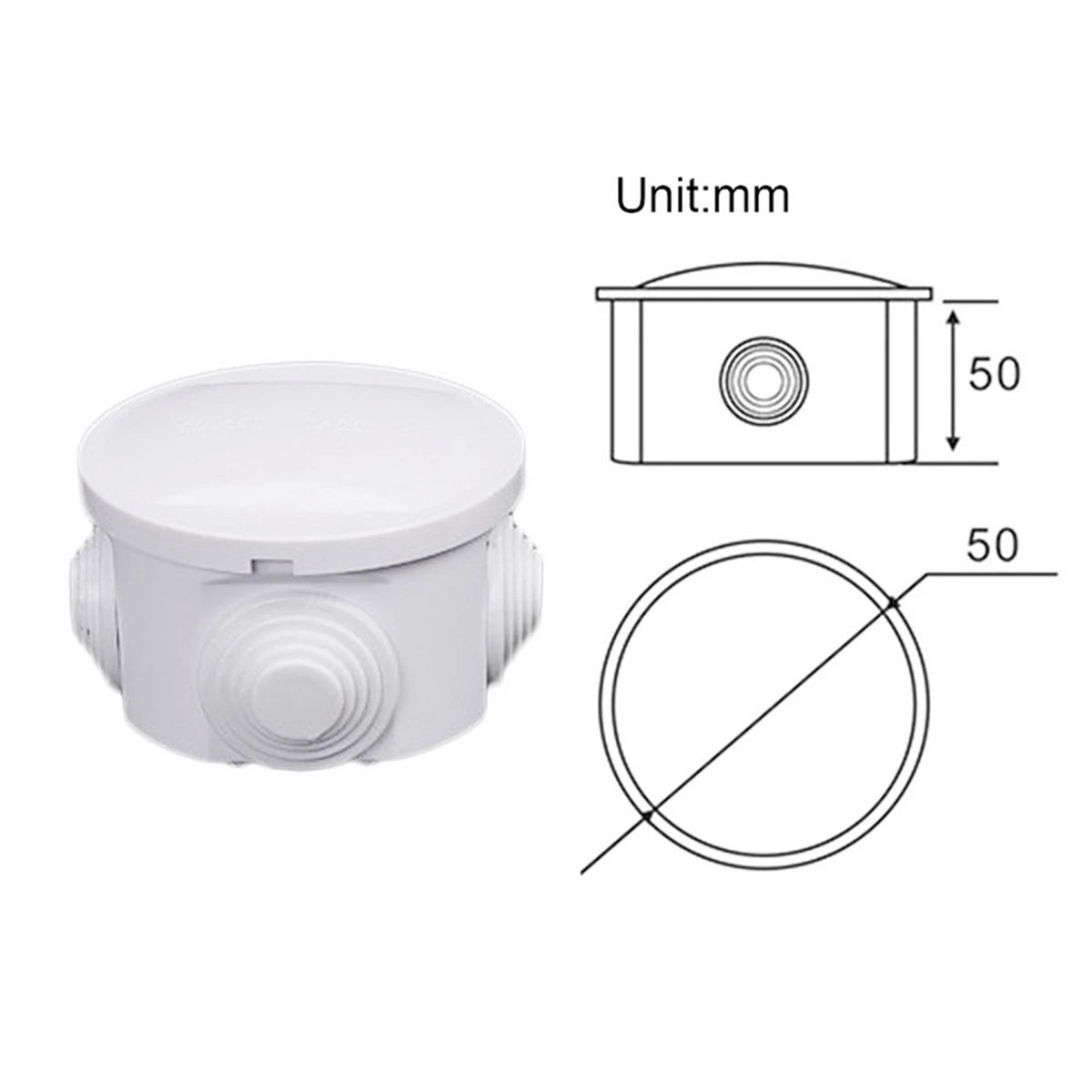 RA RT Wholesale ABS Plastic IP65 IP55 Waterproof Junction Box DIY Outdoor Electrical Connection Box Cable Branch Box