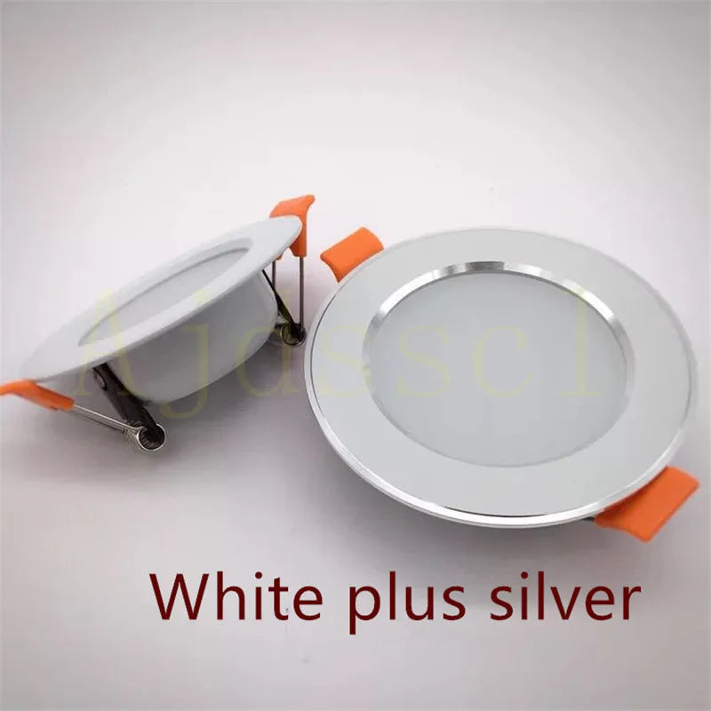 LED Downlight  10PCS Dimmable  220V 3-color dimming LED downlight  5W 7W 9W 12W 15W Recessed in LED Ceiling Downlight Light Lamp