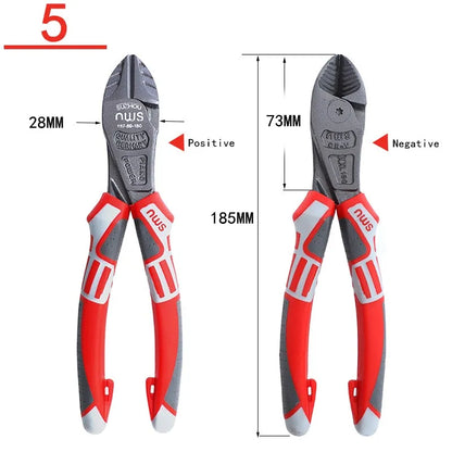 6''/7''/8”Multifunctional Wire Cutter German Electrician's Pliers Thickened Clamp Head Chrome Vanadium Steel Electrician Tools