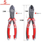 6''/7''/8”Multifunctional Wire Cutter German Electrician's Pliers Thickened Clamp Head Chrome Vanadium Steel Electrician Tools