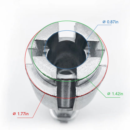 Tub Drain Remover Wrench      Dual Ended     Tool Zinc Alloy  for Bathroom