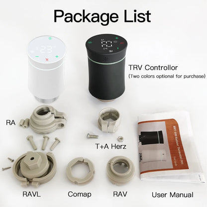 MOES TRV ZigBee 3.0 Tuya New Radiator Actuator Valve Smart Programmable Thermostat Temperature Heater Alexa Voice Control