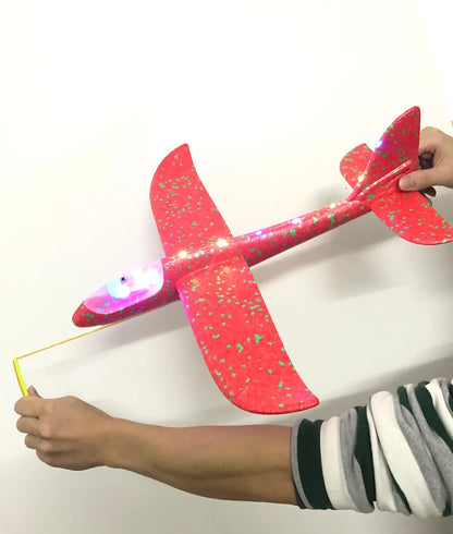 50/33CM Big Foam Plane Glider Hand Throw Airplane Light Inertial Bubble Planes Outdoor Launch Kids Toys for Children Boys Gift