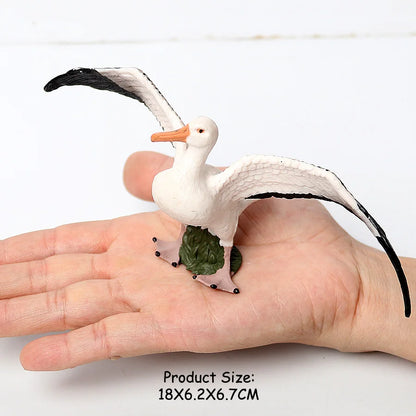Simulated Bald Eagle Owl pelican Parrot Swan Birds Hand Painted Model Toy Figurine for Kids' Collection Science Educational Toys