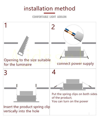 LED Downlight  10PCS Dimmable  220V 3-color dimming LED downlight  5W 7W 9W 12W 15W Recessed in LED Ceiling Downlight Light Lamp