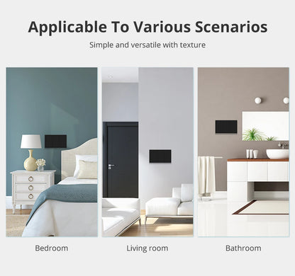 Zemismart Zigbee US AU Wall Light Switch No Neutral 1 2 3 Gangs Black Interruptor Work with Tuya Alexa Google Home Voice
