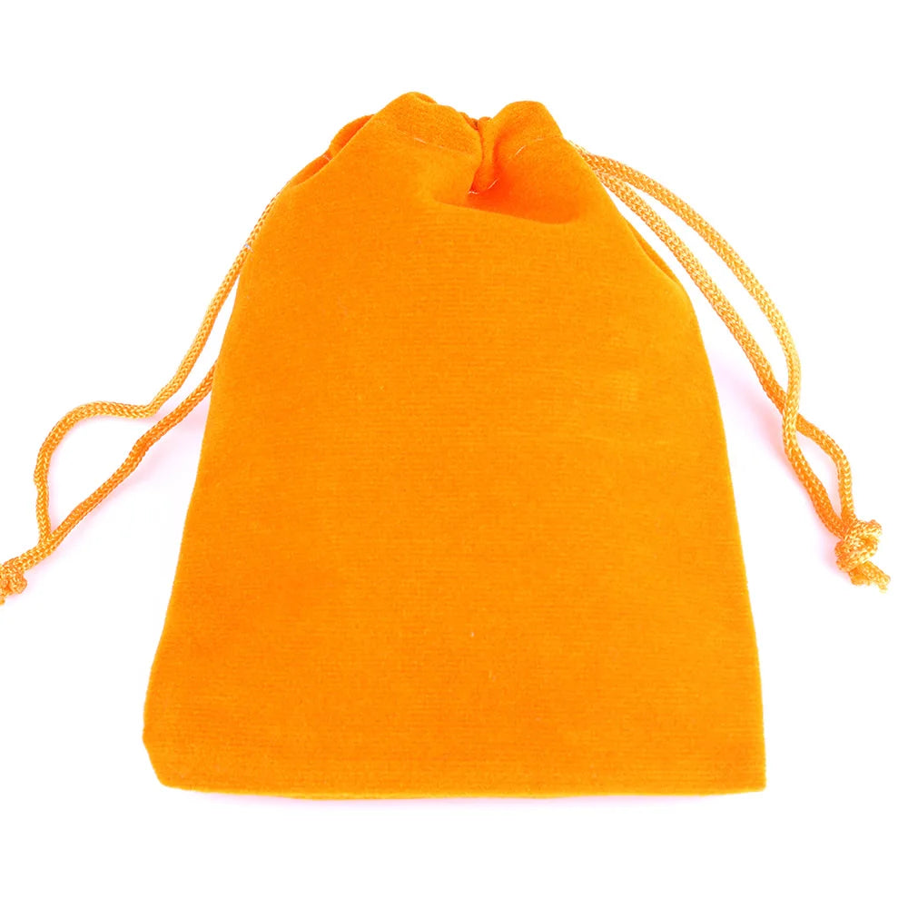 25/50pcs/Lot Golden Color Edge Velvet Jewelry Gift Bag 5x7 7x9 9x12cm Drawstring Wedding Display Sweets Packing Bag Wholesale