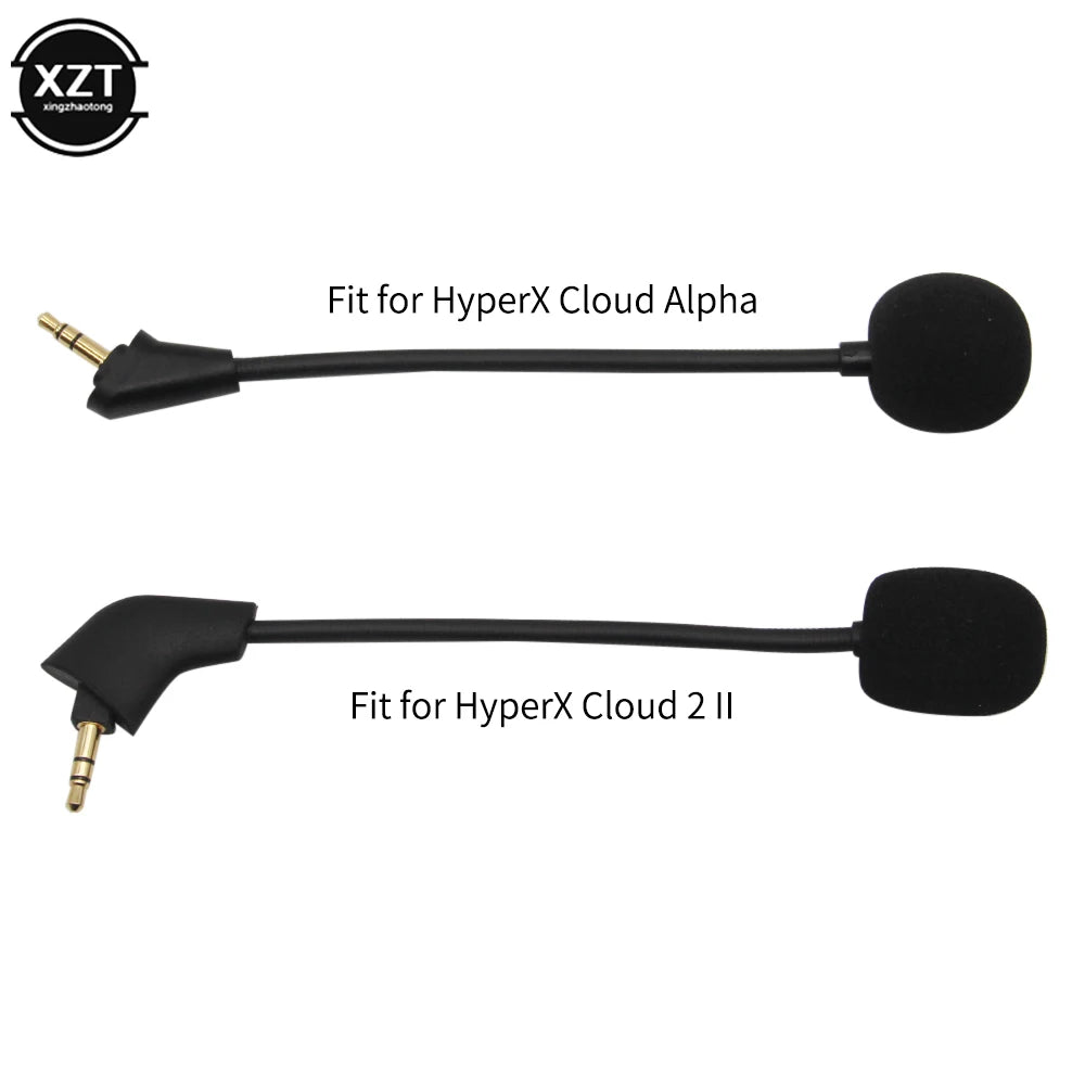 New 3.5mm Headphone Microphone for Kingston HyperX Cloud 2 II X Core Pro Silver Cloud Accessories Gaming Headsets Mic Microphone
