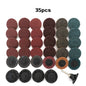35/46/52PCS 2"Abrasive Disc Sanding Discs Roll Lock Surface Conditioning Discs R-Type Quick Change Disc with1 Disc Pad Holder
