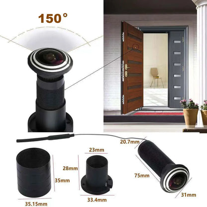 Tuya 5G Wifi Drzwi Wizjer Zabezpieczający 1080P HD Obiektyw 1.66mm Szerokokątny Rybie Oko Kamera Sieciowa CCTV Mini Wizjer do Drzwi P2P ONVIF