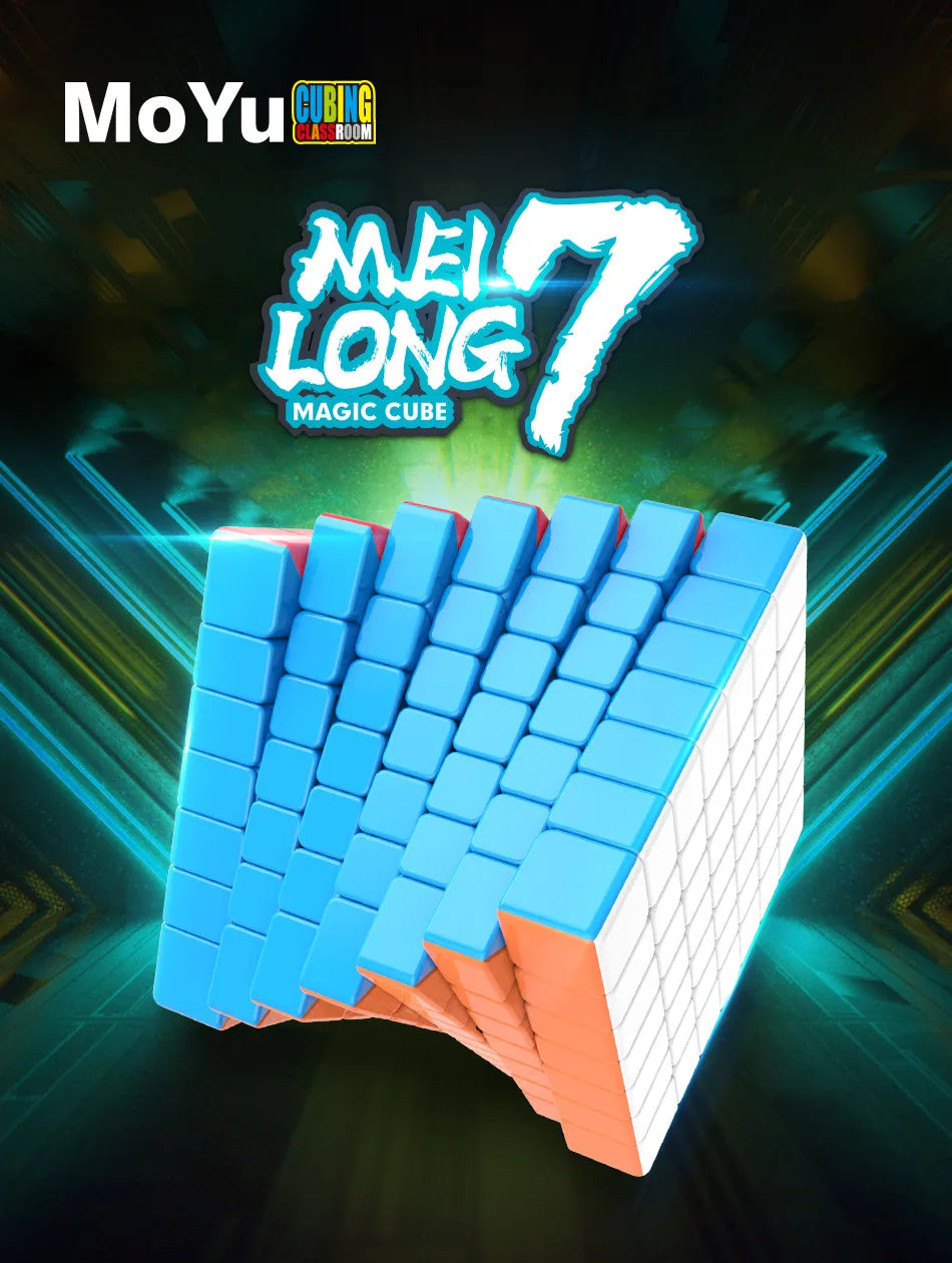 MOYU Speedcube Meilong Magic Cube Stickerless 4x4 5x5 6x6 7x7 8x8  Speed Puzzle Cubes Toys Gift