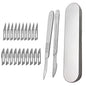 Carbon Steel Carving Metal Scalpel handle 11# 23# Engraving Craft knive Non-Slip Surgical Scalpel Knife Paper Cutting Tool Knife