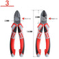 6''/7''/8”Multifunctional Wire Cutter German Electrician's Pliers Thickened Clamp Head Chrome Vanadium Steel Electrician Tools